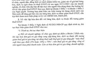 Tổng cục Thuế triển khai Nghị quyết số 406/NQ-UBTVQH15 theo chỉ đạo của Bộ trưởng Bộ Tài chính