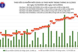 Ngày 13/11 cả nước có 8.467 ca COVID-9 mới, 88 ca tử vong