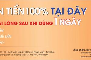 Sao Thái Dương cam kết hoàn 100%  tiền nếu không hài lòng sau 1 ngày dùng sản phẩm