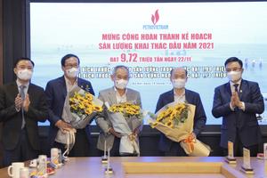 Petrovietnam – Về đích trước 39 ngày chỉ tiêu khai thác dầu khí