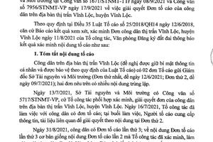 Cơ quan chức năng xử lý nghiêm các sai phạm và cán bộ có liên quan