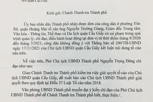 Thanh tra Hà Nội giải quyết