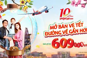 Cùng Vietjet vui xuân đón Tết với trăm ngàn vé ưu đãi chỉ từ 609.000 đồng