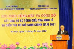 Công bố kết quả sơ bộ tổng điều tra kinh tế và cơ sở hành chính năm 2021