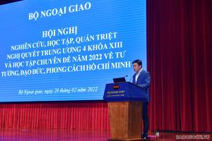 Bộ Ngoại giao nghiên cứu, học tập, quán triệt Nghị quyết Hội nghị Trung ương 4 khóa XIII