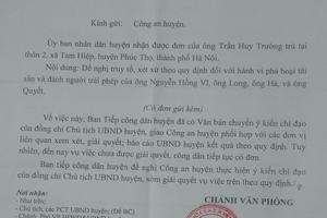 Đơn tố giác tội phạm của ông Trường bao giờ mới được giải quyết?