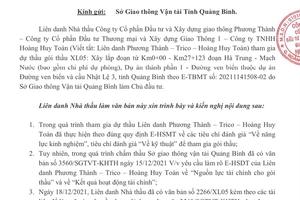 Chậm trả lời kiến nghị của nhà thầu?