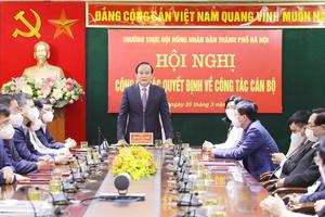 Hà Nội công bố quyết định về công tác cán bộ