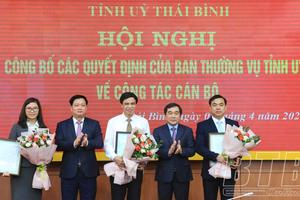 Thái Bình điều động, luân chuyển nhiều lãnh đạo sở, ngành

