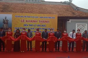 Thanh Hóa: Kỷ niệm 700 năm ngày mất Nhà Sử học Lê Văn Hưu 