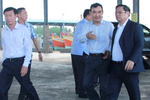 Thủ tướng Phạm Minh Chính khảo sát Cảng Trần Đề tại Sóc Trăng