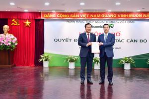 Vietcombank công bố quyết định nhân sự lãnh đạo cấp cao tại Trụ sở chính