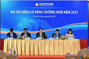 LienVietPostBank đặt mục tiêu lợi nhuận 4.800 tỉ đồng, chia cổ tức năm 2021 là 15% bằng cổ phiếu