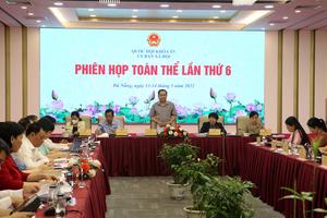 Phó Chủ tịch Thường trực Quốc hội Trần Thanh Mẫn dự Phiên họp toàn thể Ủy ban Xã hội của Quốc hội