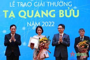 Hai nhà khoa học được trao Giải thưởng Tạ Quang Bửu năm 2022