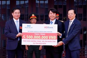 Sovico và HDBank trao tặng kinh phí xây dựng 100 căn nhà tình nghĩa cho tỉnh Điện Biên