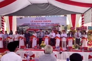 Agribank tài trợ xây dựng Trường THCS và THPT Phú Quới tỉnh Vĩnh Long