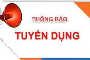 THÔNG BÁO TUYỂN DỤNG