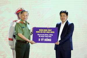 MSB ủng hộ 5 tỷ đồng vào Quỹ Phòng, chống tội phạm Trung ương