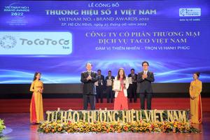 ToCoToCo được vinh danh Thương hiệu số 1 Việt Nam 2022
