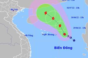 Áp thấp nhiệt đới đang mạnh lên thành bão hướng về phía Bắc