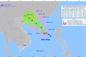 Không mất cảnh giác với hướng di chuyển của cơn bão số 1