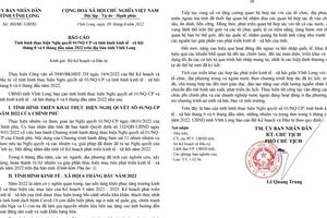 Vĩnh Long: Kết quả giải quyết khiếu nại đạt tỷ lệ 100%