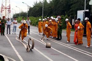 Sôi nổi Hội thao phòng cháy chữa cháy và cứu nạn cứu hộ Chi nhánh Khí Hải Phòng năm 2022