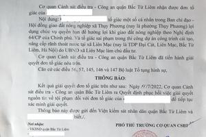 Phục hồi giải quyết tố giác sau hơn 1 năm tạm đình chỉ chờ cung cấp tài liệu 