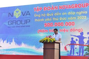 NovaGroup chung tay xây dựng Quỹ “Đền ơn đáp nghĩa” thành phố Thủ Đức
