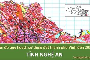 TP Vinh sẽ được điều chỉnh gồm toàn bộ diện tích, dân số của thị xã Cửa Lò và 9 xã huyện Nghi Lộc