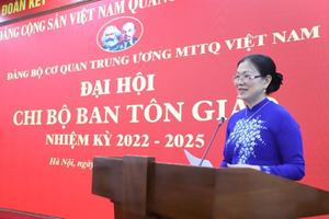 Đại hội Chi bộ Ban Tôn giáo UBTƯ MTTQ Việt Nam thành công tốt đẹp