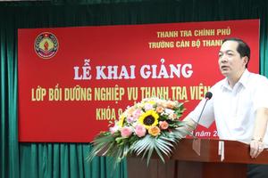 Khai giảng lớp nghiệp vụ thanh tra viên chính K9/2022