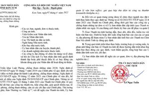 Kon Tum: Yêu cầu báo cáo định kỳ về công tác phòng, chống tham nhũng