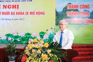 Tiếng nói của Mặt trận đã tạo được sự chuyển biến lớn cho những nhà lập pháp