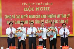 Thái Bình công bố các quyết định về công tác cán bộ

