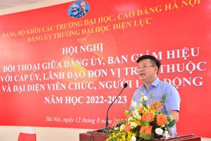 Trường Đại học Điện lực đối thoại với viên chức, người lao động

