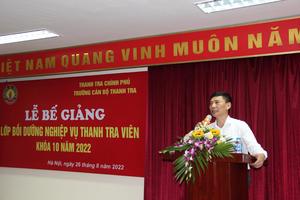 Bế giảng lớp thanh tra viên K10