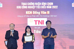 KCN Đồng Văn II thuộc TNI Holdings Vietnam được công nhận Khu công nghiệp tiêu biểu 2022