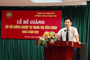 Bế giảng lớp thanh tra viên chính khoá 9/2022