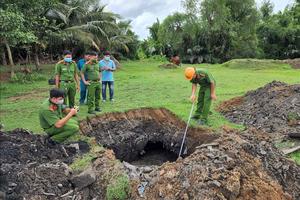 Trà Vinh: Phát hiện bãi chôn lấp chất thải quy mô lớn