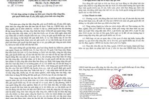 Yêu cầu thường xuyên, chủ động nắm tình hình khiếu nại, tố cáo trên địa bàn