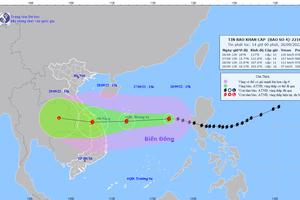 Bão số 4 tiến đến quần đảo Hoàng Sa, giật cấp 15 và đang mạnh thêm