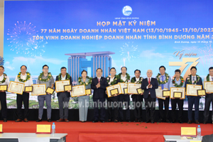 Bình Dương tôn vinh doanh nghiệp và doanh nhân tiêu biểu năm 2022