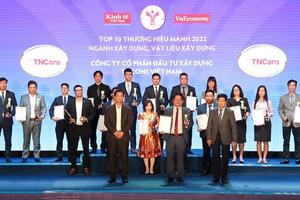 TNCons Vietnam vào top 10 Thương hiệu mạnh ngành Xây dựng - Vật liệu xây dựng