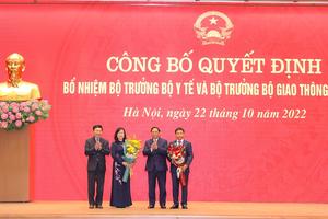 Thủ tướng Phạm Minh Chính trao quyết định bổ nhiệm hai tân bộ trưởng