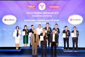 SeABank được vinh danh Top 10 Thương hiệu mạnh ngành Ngân hàng 2022