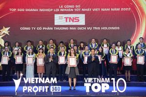 TNS Holdings được vinh danh “Top 500 doanh nghiệp tư nhân lợi nhuận tốt nhất Việt Nam”