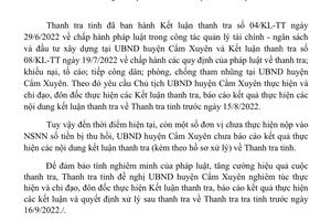 Hết chậm... đến xin gia hạn