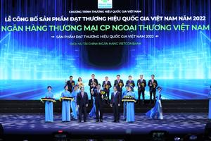 Vietcombank lần thứ 8 liên tiếp đạt Thương hiệu quốc gia Việt Nam